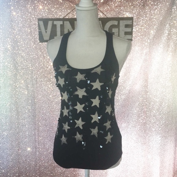 Express | Stars Racerback Tank w/Lace Back | XS - Picture 2 of 5